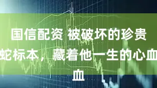 国信配资 被破坏的珍贵蛇标本，藏着他一生的心血